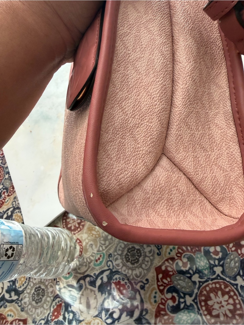 Michael Kors Blush Pink Canvas tote - Picture 8 of 10